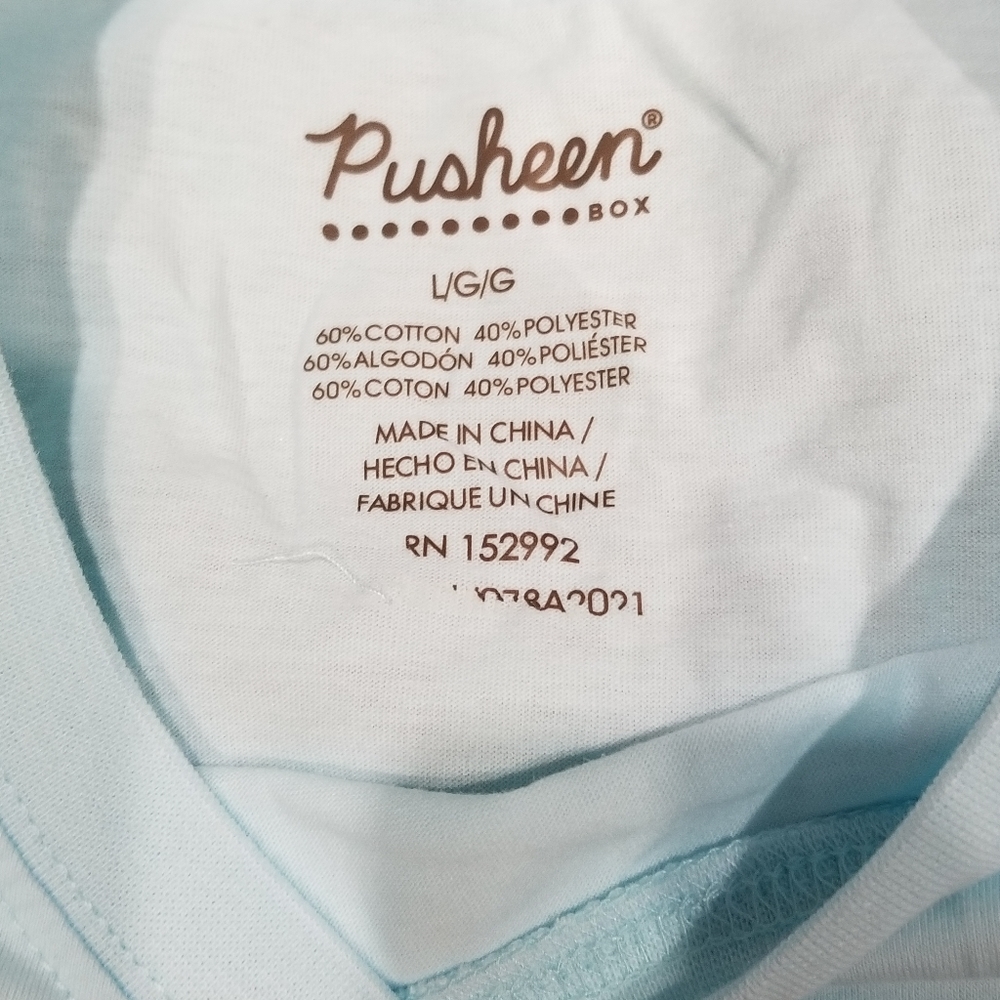 Pusheen Box Winter 2021 Exclusive Long Sleeve Tee Shirt Pastel - Picture 5 of 6